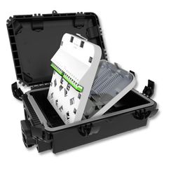 CAIXA TERMINAÇÃO ÓPTICA CTO COM SPLITTER 1X16 SC/APC 6 TRAVAS