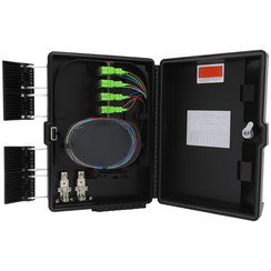 CAIXA TERMINAÇÃO ÓPTICA CTO COM SPLITTER 1X16 SC/APC 2 TRAVAS
