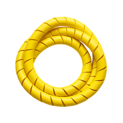 ORGANIZADOR DE CABOS ESPIRAL TUBE 1/2 AMARELA 100 METROS