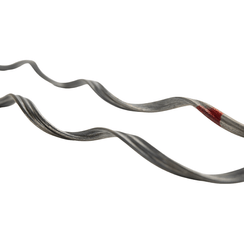 Alça Amarração Final 7,3 - 8,6mm 3V  Vermelha Com 10 Unidades