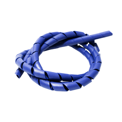 ORGANIZADOR DE CABOS ESPIRAL TUBE 1/2 AZUL 100 METROS