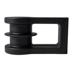 Suporte Roldana Isolador de 2 Vias Cor Preta